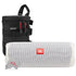 JBL FLIP 5 Portable Waterproof Bluetooth Speaker - White with Case