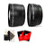 58mm Wide Angle Lens, Telephoto Lens and Cleaning Kit for Canon T5, T5i, T6, T6i and All Canon DSLR Cameras