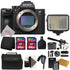 Sony Alpha a7R III Mirrorless Digital Camera (Body Only) + 2x 64GB Memory Card + VidPro Shotgun Microphone Kit + 120 Led Light Panel +  Case + Reader + Wallet + Grip Strap + 3pc Cleaning Kit