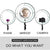 Vivitar Round LED LIGHT  18-inch Outer Dimmable SMD LED Ring Light Lighting Kit with Color Filters and Light Stand