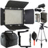 Vidpro LED-330X Variable-Color On-Camera LED Video Light with Accessory Kit