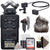 Zoom H6 All Black Handy Recorder + Zoom ECM-3 9.8' Extension Cable for Mic Capsule +  ZOOM WSU-1 Universal Windscreen + TableTop Tripod + 64GB Memory Card + Rechargeable Battery & Charger + 3pc Cleaning Kit
