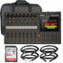 Zoom R20 Portable Multitrack Recorder + XLR Microphone Cable + TRS Cable Accessory Kit