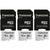 3 Packs Transcend 16GB MicroSD 300s 95MB/s Class 10 Micro SDHC Memory Card with SD Adapter