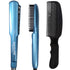 Babyliss Pro Nano Titanium Ultra-Thin Flat Iron & Thermal Paddle Brush #BNTPP52UC with Wahl Flat Top Comb Black #3333