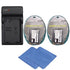 EN-EL15 Replacement Lithium-Ion Battery (2x) for Nikon D7000, D800, D820, D800E, 1 V1 DSLR Cameras + Charger + Cleaning Cloth