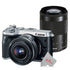 Canon EOS M6 24.2MP Mirrorless Digital Camera Silver with 15-45mm Lens + EF-M 55-200mm IS STM Lens
