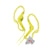 Two Sony MDR-AS210AP Sports In-Ear MDRAS210AP Headphones Yellow + Fitness and Wellness Pro Software Suite