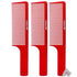 Three Pieces BaBylissPRO Barberology 9 Inch Clipper Comb Red