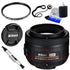 Nikon AF-S DX NIKKOR 35mm f/1.8G Lens with Accessory Bundle for Nikon Digital SLR Cameras