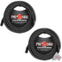 Pig Hog 8mm XLR Microphone Cable Male to Female 50 Ft Fully Balanced Premium Mic Cable  - 2 Units