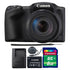 Canon PowerShot SX420 IS 20MP Digital Camera 42x Optical Zoom Black with Accessory Kit