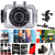 Vivitar DVR-783HD Silver Action Camcorder + Photo and Video Expert Software Bundle + Two 16GB MicroSD Memory Card + 50 Lens Tissue + Helmet Mount + 3pc Cleaning Kit + Mini Tripod