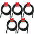 5x Sturkture XLR Microphone Cable Male to Female 6Ft Fully Balanced Premium Microphone Cable