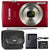 Canon IXUS 185 / ELPH 180 20MP Digital Camera Red with Top Accessory Bundle