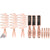 Babyliss Pro Barberology Rose Gold Trio Mix; Includes Fade Brushes, Styling Combs and Hair Clips