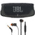 JBL Charge 5 Bluetooth Speaker with Powerbank (Black) with JBL T110 in Ear Headphones
