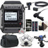 Zoom F1-LP 2-Input / 2-Track Portable Digital Handy Multitrack Field Recorder with Lavalier Microphone + Zoom XYH-6 - X/Y Microphone Capsule + Zoom SMF-1 Shock Mount + Zoom ECM-3 9.8' Extension Cable + 32GB MicroSD Card + AAA Batteries + Case + CleaningKi