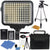 Vivitar LED Light Panel with Accessories for Cameras and Camcorders