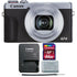 Canon PowerShot G7 X Mark III Full HD 120p Video Digital Camera - Silver with 64GB Memory Card