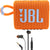 JBL Go 3 Portable Bluetooth Speaker Orange and JBL T110 in Ear Headphones