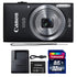 Canon IXUS 185 / ELPH 180 20MP Digital Camera Black with 32GB Accessory Bundle