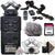 Zoom H6 All Black Handy Recorder +  Zoom XYH-6 - X/Y Microphone Capsule +  ZOOM HRM-11 11 Inch Handy Recorder Mount +  ZOOM APH6 Accessory Pack + 128GB Memory Card + 3pc Cleaning Kit