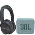 Bose QuietComfort 45 Noise-Canceling Wireless Over-Ear Headphones (Limited Edition, Eclipse Gray) and JBL Go 2 Wireless Waterproof Speaker Cyan