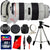 Canon EF 70-200mm f/2.8L USM L-Series Zoom Lens with 32GB Accessory Kit + Tripod