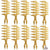 Pack of 10 BaBylissPRO Barberology Wide Tooth Styling Comb -Gold