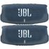 2x JBL Charge 5 Portable Waterproof Bluetooth Speaker with Powerbank Blue