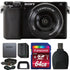 Sony Alpha A6000 Wi-Fi Mirrorless 24.3MP Digital Camera Black with 16-50mm Lens and Accessories
