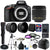 Nikon D3500 24.2MP Digital SLR Camera + 18-55mm Lens + 55mm Telephoto & Wide Angle Lens + Filter Kit + 500mm Lens + T-Mount + 16GB Memory card + Wallet + Case + Tall & Mini Tripod + 3pc Cleaning Kit