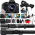 Canon EOS Rebel T6i 24.2MP DSLR Camera with 18-55mm 500mm and 650-1300mm Lens Accessory Kit