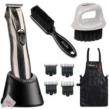 Andis 32400 Slimline Pro D-8 Li Cord / Cordless Lightweight Trimmer, Chrome + Barbers' Favorite Bundle