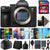 Sony Alpha a7 III Mirrorless Digital Camera (Body Only) + 64GB Memory Card + Photo and Video Pro Software Bundle + Reader + Dust Blower + Lens Pen + Case + 3pc Cleaning Kit