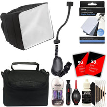 Flexible TTL Flash Cord with Accessory Bundle for Canon DSLR Cameras