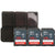 3x Sandisk Ultra 128 GB SDXC UHS-I Memory Card 100 MBs with Memory Card Holder