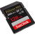 SanDisk Extreme Pro 128GB SDXC UHS-I V30 200MB/s Class 10 Memory Card - 2 Count + Memory Card Holder