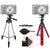 Tall Tripod and Flexible Tripod with Accessories For Sony Cameras