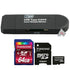 VidPro USB 2.0 Type-C MicroSD and SD Card Reader with Micro SD and SDHC Memory Cards