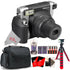 Fujifilm Instax Wide 300 Instant Film Camera (Black) with 4 Extra Rechargeable Batteries Accessory Kit
